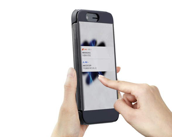 AQUOS Frosted Cover for AQUOS R (B)マーキュリーブラック XNーK01-B 3