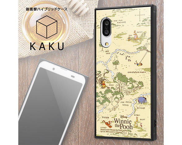 AQUOS sense3/sense3 lite/S7 /『ﾃﾞｨｽﾞﾆｰｷｬﾗｸﾀｰ』/耐衝撃ﾊｲﾌﾞﾘｯﾄﾞｹｰｽ KAKU/『くまのﾌﾟｰさん/Perfect Day』 2
