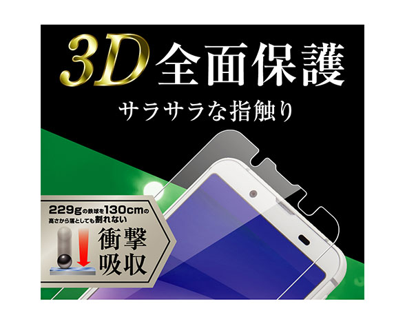 AQUOS sense3/AQUOS sense3 lite用液晶保護ﾌｨﾙﾑ TPU 反射防止 ﾌﾙｶﾊﾞｰ 衝撃吸収 2