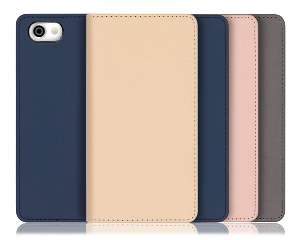 「SKIN Series」AQUOS R用 肌のような手触り 手帳型スマホケース
