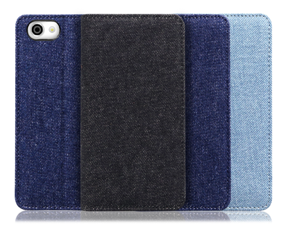 「Denim Series」AQUOS R用 丈夫なデニム素材 手帳型スマホケース