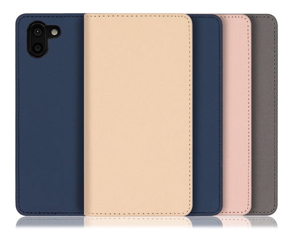 「SKIN Series」AQUOS R2用 肌のような手触り 手帳型スマホケース