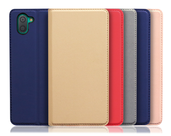 「SKIN Slim Series」AQUOS R3用 上質な手触り 薄型 手帳型スマホケース