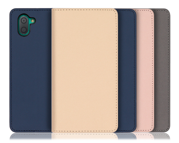 「SKIN Series」AQUOS R3用 肌のような手触り 手帳型スマホケース