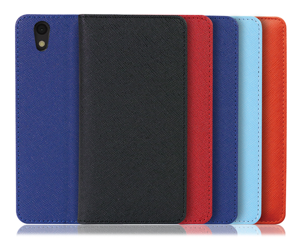 「Casual Series」AQUOS sense/basic/sense lite用 毎日をカジュアルに彩る 手帳型スマホケース
