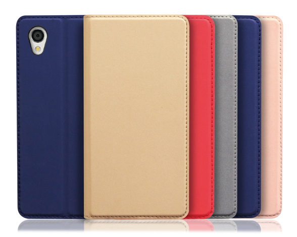 「SKIN Slim Series」AQUOS sense2用 上質な手触り 薄型 手帳型スマホケース
