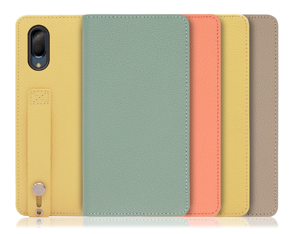 「Hold Series」AQUOS sense3 plus用 片手で快適操作 バンド付き手帳型スマホケース