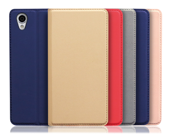 「SKIN Slim Series」AQUOS sense plus用 上質な手触り 薄型 手帳型スマホケース