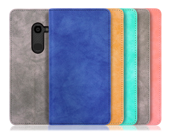 「Vintage Series」AQUOS zero用 くすみ感が味わい深い 手帳型スマホケース