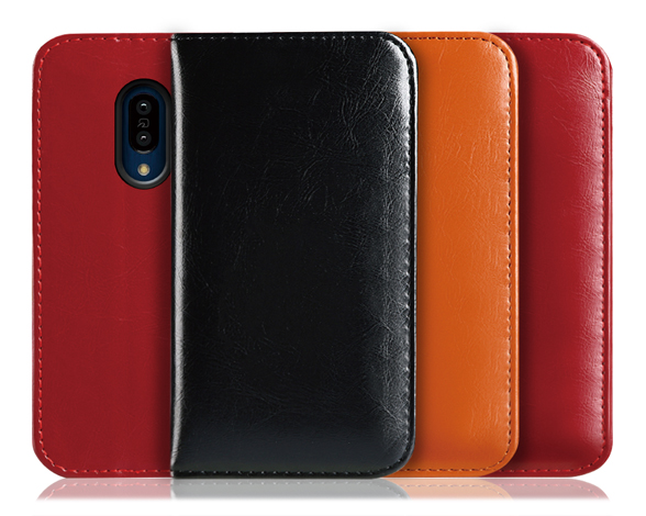 「Royale Series」AQUOS zero2用 厳選した牛革を使用 手帳型スマホケース