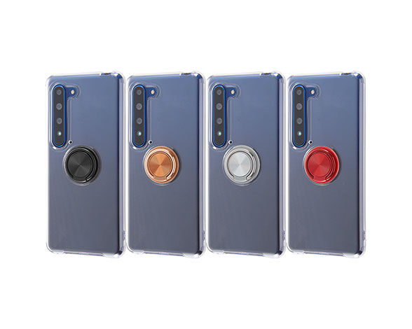 AQUOS R5G/TPUｿﾌﾄｹｰｽ ﾘﾝｸﾞ付