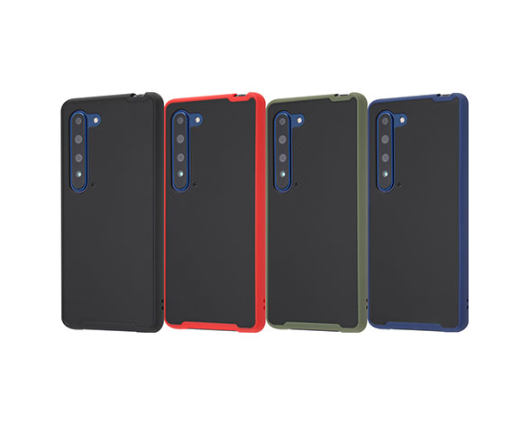 AQUOS R5G/耐衝撃ﾏｯﾄﾊｲﾌﾞﾘｯﾄﾞｹｰｽ BABY SKIN