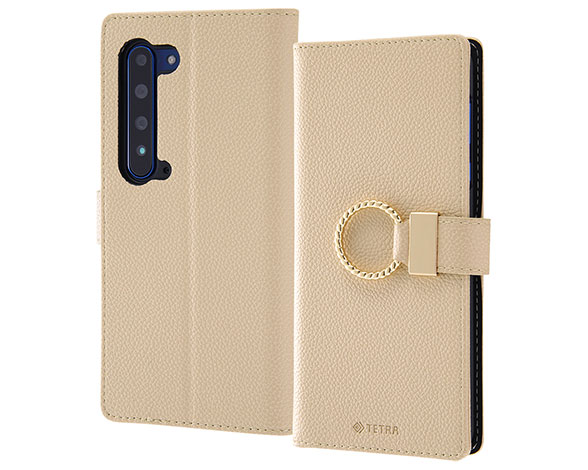 AQUOS R5G/手帳型ﾚｻﾞｰｹｰｽ TETRA ﾘﾝｸﾞ付き 2