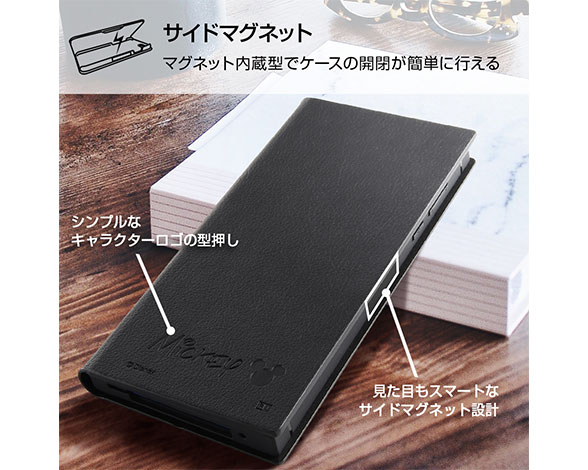 AQUOS R5G/『ﾃﾞｨｽﾞﾆｰｷｬﾗｸﾀｰ』/耐衝撃 手帳型ﾚｻﾞｰｹｰｽ ｻｲﾄﾞﾏｸﾞﾈｯﾄ 4