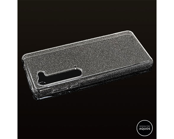 AQUOS R5G 専用ケース ハードケース トライタン ラメクリア
