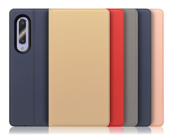 「SKIN Slim Series」AQUOS zero5G Basic用 上質な手触り 薄型 手帳型スマホケース