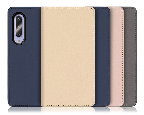 「SKIN Series」AQUOS zero5G Basic用 肌のような手触り 手帳型スマホケース