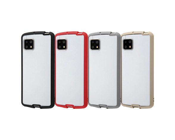 AQUOS sense4/lite/basic/sense5G/耐衝撃ﾊｲﾌﾞﾘｯﾄﾞｹｰｽ Puffull