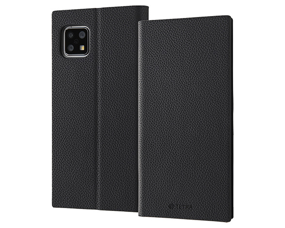 AQUOS sense4/lite/basic/sense5G/耐衝撃 手帳型ﾚｻﾞｰｹｰｽ TETRA ｻｲﾄﾞﾏｸﾞﾈｯﾄ