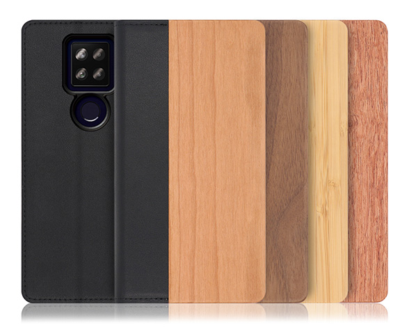 「Nature Series」AQUOS sense4plus用 天然木使用 名入れ・柄入れ対応 手帳型スマホケース