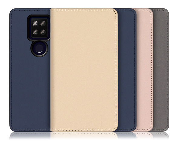 「SKIN Series」AQUOS sense4plus用 肌のような手触り 手帳型スマホケース