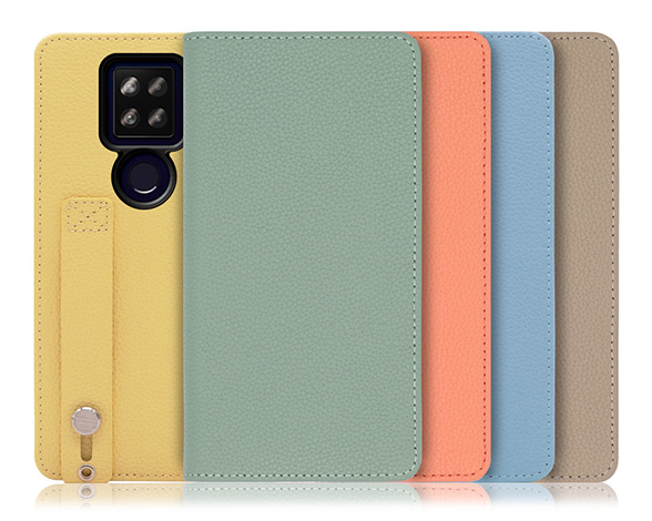 「Hold Series」AQUOS sense4plus用 片手で快適操作 バンド付き手帳型スマホケース
