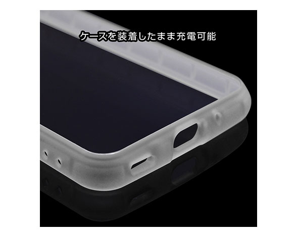 AQUOS wish/wish2 専用ケース ハイブリッドケース TPU+PC 8H マットクリア 4