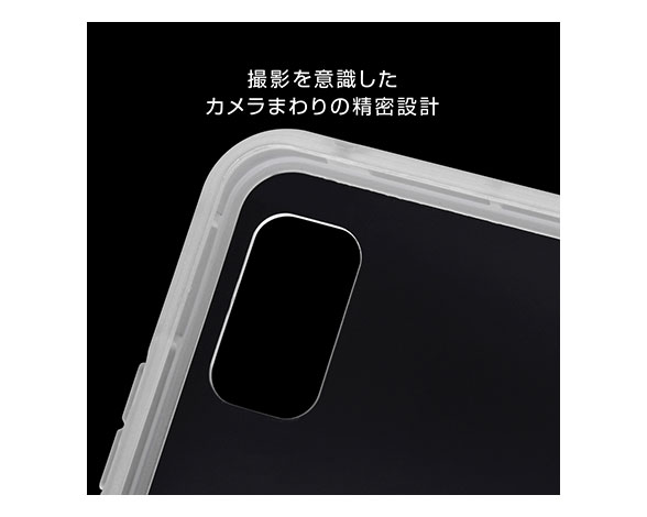 AQUOS wish/wish2 専用ケース ハイブリッドケース TPU+PC 8H マットクリア 5