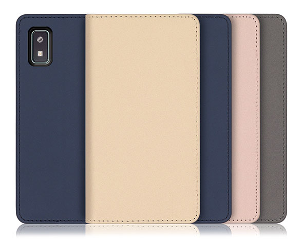 「SKIN Series」AQUOS wish用 肌のような手触り 手帳型スマホケース