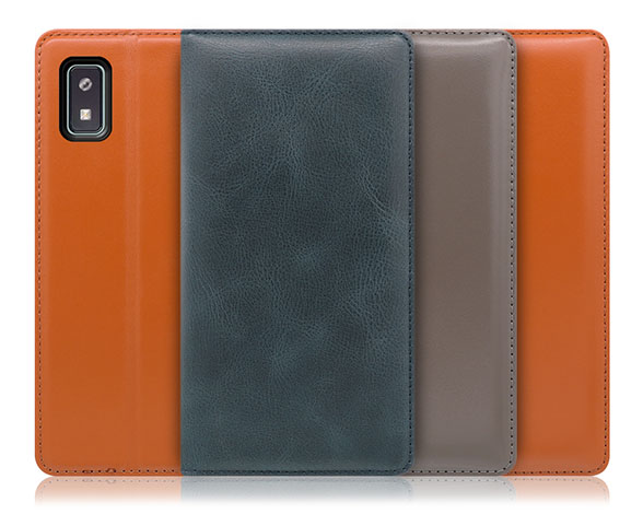 「Simplle Series」AQUOS wish用 厳選した本革を使用 高品質 手帳型スマホケース