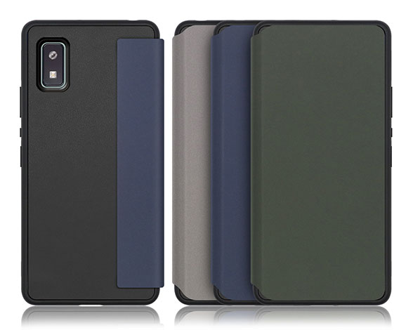 「Skin Fit Series」AQUOS wish用 カードポケット付き 上質PUレザー仕様 超極薄の手帳型ケース