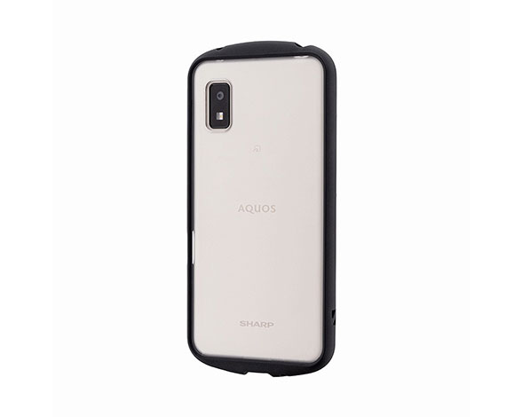 AQUOS wish/wish2 耐衝撃背面クリアケース「AIR」 ブラック