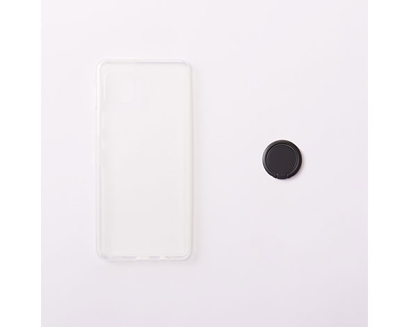 AQUOS sense6 [Turtle] 5H ハイブリッドケース リング付き