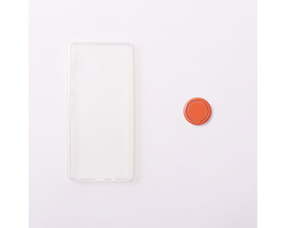 AQUOS sense6 [Turtle] 5H ハイブリッドケース リング付き