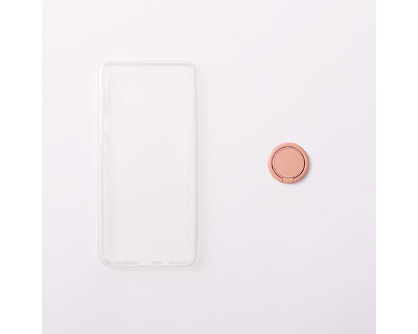 AQUOS sense6 [Turtle] 5H ハイブリッドケース リング付き