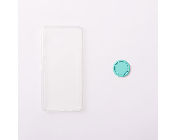 AQUOS sense6 [Turtle] 5H ハイブリッドケース リング付き