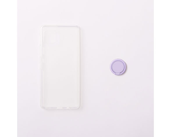 AQUOS sense6 [Turtle] 5H ハイブリッドケース リング付き
