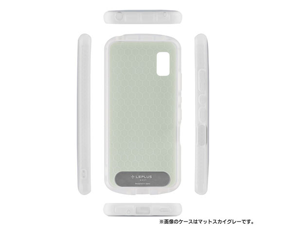 AQUOS wish/wish2 超軽量・極薄・耐衝撃ハイブリッドケース「PALLET AIR STRAP」 マットピスタチオ (ショルダーストラップ付属) 3