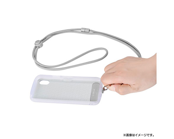 AQUOS wish/wish2 超軽量・極薄・耐衝撃ハイブリッドケース「PALLET AIR STRAP」 マットピスタチオ (ショルダーストラップ付属) 5