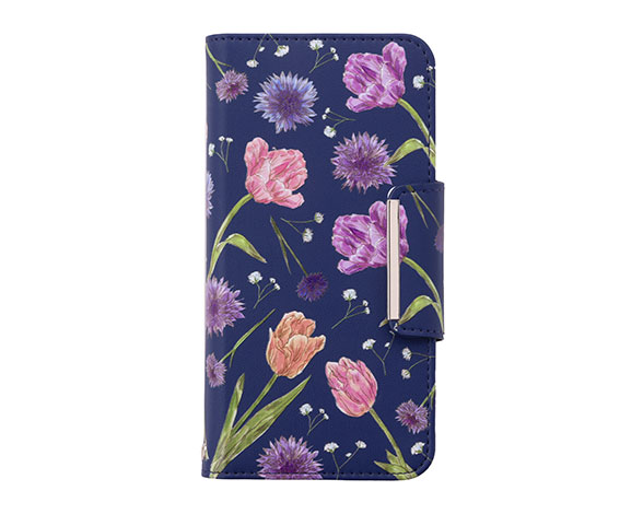 AQUOS wish2 花柄レザーフリップケース 3