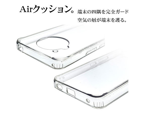 AQUOS R7 専用ケース ハイブリッドケース TPU+PC クリア 4