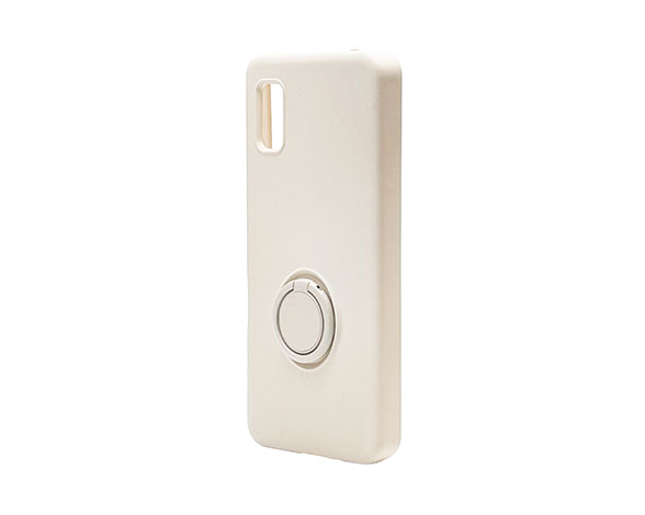 AQUOS wish/wish2 専用ケース TPUリングケース アイボリー