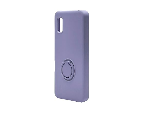 AQUOS wish/wish2 専用ケース TPUリングケース ブルー