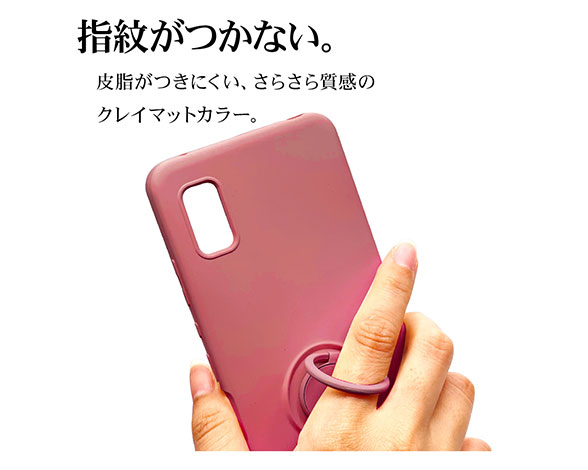 AQUOS wish/wish2 専用ケース TPUリングケース コーラル 3