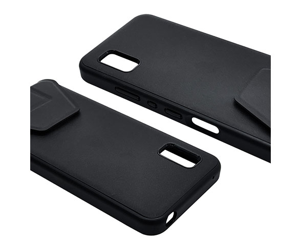 AQUOS wish/wish2 専用ケース ハイブリッドケース スタンド機能 ブラック 4