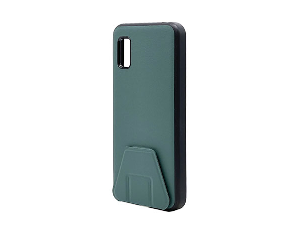 AQUOS wish/wish2 専用ケース ハイブリッドケース スタンド機能 モスグリーン