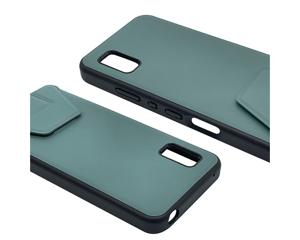 AQUOS wish/wish2 専用ケース ハイブリッドケース スタンド機能 モスグリーン 4