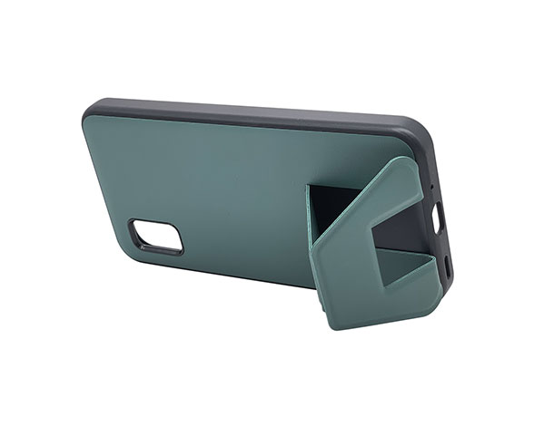 AQUOS wish/wish2 専用ケース ハイブリッドケース スタンド機能 モスグリーン 5
