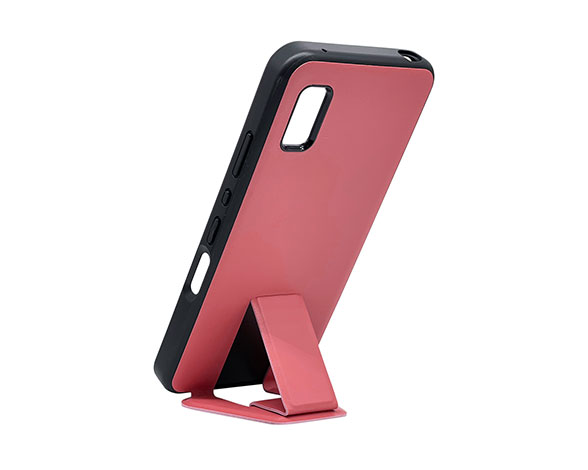 AQUOS wish/wish2 専用ケース ハイブリッドケース スタンド機能 ピンク 3