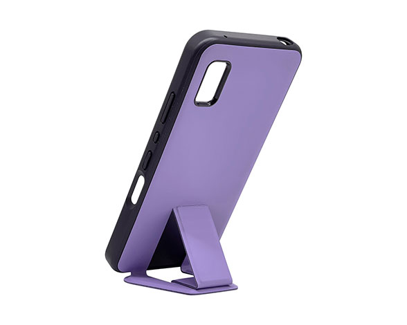 AQUOS wish/wish2 専用ケース ハイブリッドケース スタンド機能 パープル 3